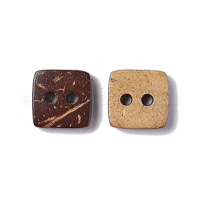 Квадратный резной 2-луночное основные пришивания пуговиц NNA0YYM-1