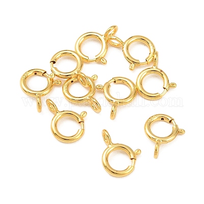 925 стерлингового серебра застежками пружинного кольца STER-K167-076A-G-1