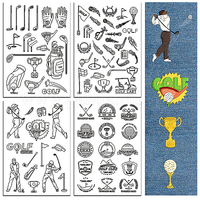 4 лист 11.6x8.2-дюймовых рисунков вышивки палочками и стежками DIY-WH0455-154-1