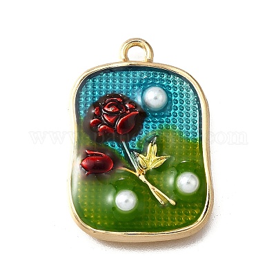 Подвески из эмали и сплава ENAM-K076-15A-G-1