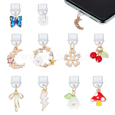 10шт пластиковые мобильные пылезащитные заглушки HJEW-OC00210-1