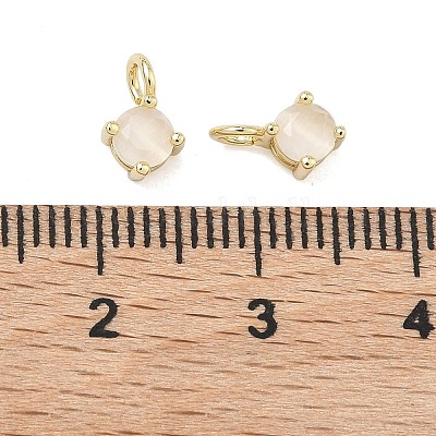 Латунные подвески в виде кошачьего глаза&nbsp;KK-C251-09A-G01-1