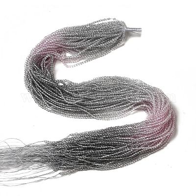 Прозрачный градиент цвета стеклянные бусины пряди GLAA-H021-01A-12-1