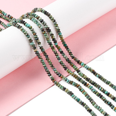 Бусы натуральная африканская бирюза (яшма)&nbsp;LS-G-F717-02A-1