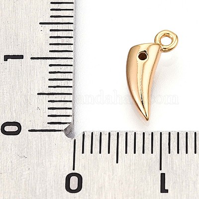 Латунные микропаве прозрачные подвески с фианитом KK-T075-03G-1