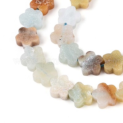 Натуральный цветок амазонитовые бусины пряди G-N257-24A-07-1