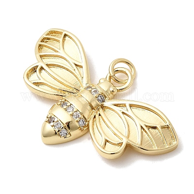 Латунные микро проложить кубического циркония подвески KK-H529-50G-1