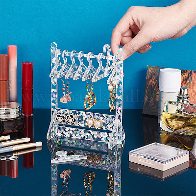 1 комплект прозрачных акриловых подставок для сережек EDIS-PH0001-29-1