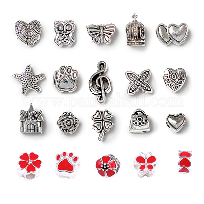 Наборы для изготовления европейских браслетов из сплава своими руками DIY-I108-01E-1