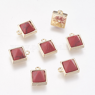 Синтетические бирюзовые подвески G-P362-04B-1