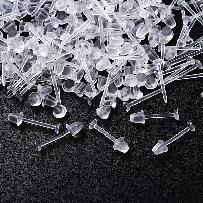 1000шт 2 стиля экологически чистые пластиковые серьги-гвоздики KY-YW0001-11-1