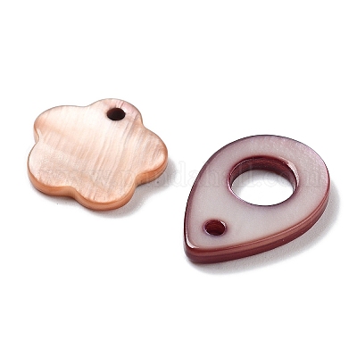 Подвески из натуральных пресноводных окрашенных ракушек SHEL-D082-12A-1