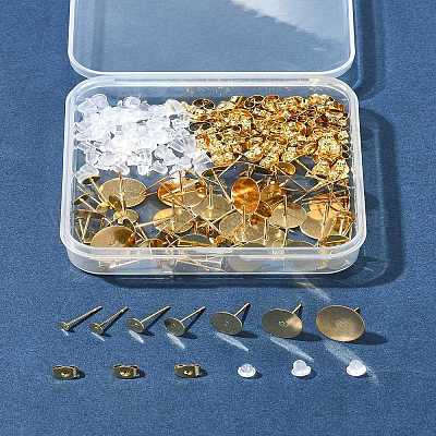 Фурнитура для сережек-гвоздиков из нержавеющей стали 304 STAS-FS0001-75-1