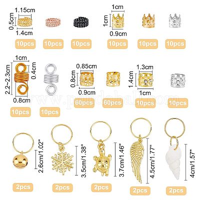 Витые волосы спираль дреды бусины FIND-NB0001-58-1