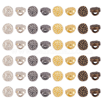 200 шт. 4-х цветные железные пуговицы на ножке FIND-GO0002-38-1