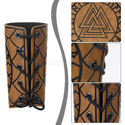 Регулируемый браслет из искусственной кожи с восковым шнуром AJEW-WH0165-38C-1