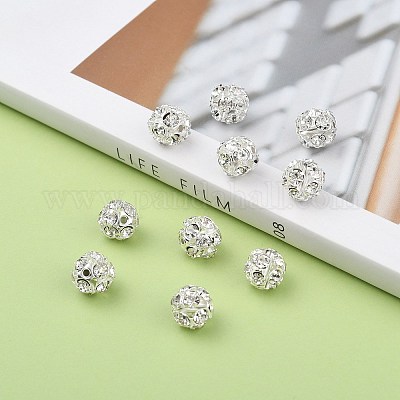 Латунные кристалл горный хрусталь бисер RSB11C14-1