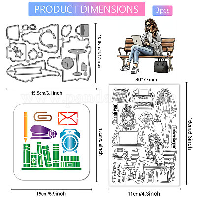 Женская тематика наборы инструментов для скрапбукинга своими руками DIY-GL0003-266-1
