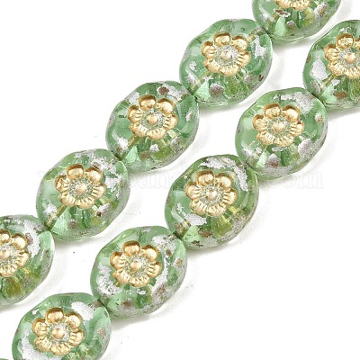 Чешские прессованные стеклянные бусины GLAA-I061-44C-1