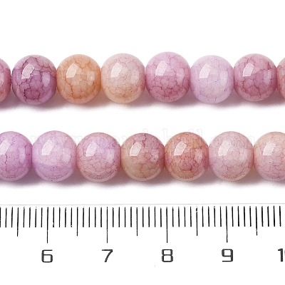 Непрозрачное стекло бисер нитей GLAA-T031-01O-10-1