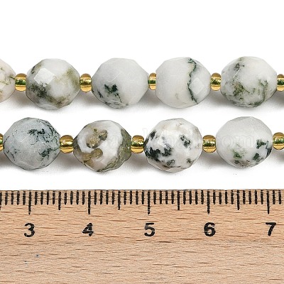 Натурального дерева агат бисер нитей G-N342-149I-09-1