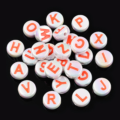 Акриловые бусины с УФ-эмалью PACR-N015-01G-1