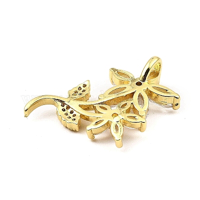 Подвески из латуни с покрытием из настоящего 18-каратного золота KK-B077-19G-1