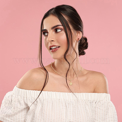 12 шт. ионное покрытие (IP) 316L хирургическая нержавеющая сталь подвески FIND-DC0006-37-1