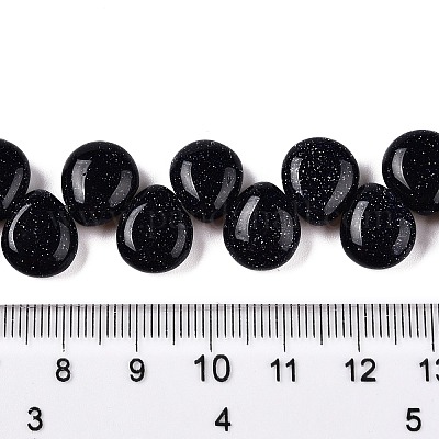 Синтетический синий авантюрин бисер нитей G-T138-130-1