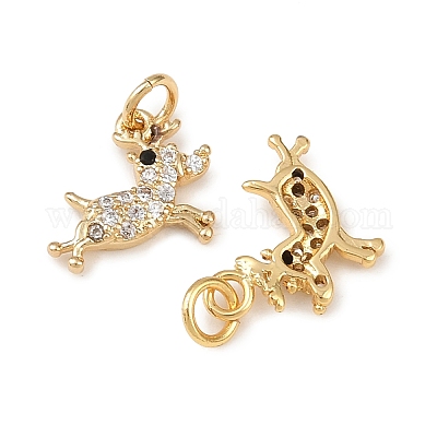 Латунные микро проложить кубического циркония подвески KK-L255-18G-08-1