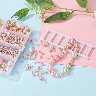 497шт 5 стиля радуги абс пластик имитация жемчуга OACR-YW0001-09C-1