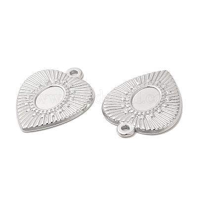 Подвеска-кабошон из не тускнеющей нержавеющей стали 304 STAS-L020-019P-1