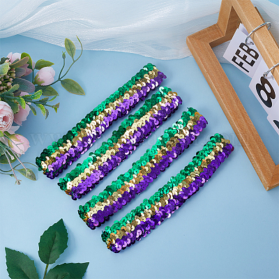 10 шт. широкая эластичная блестящая повязка на голову MRMJ-GF0001-45C-1