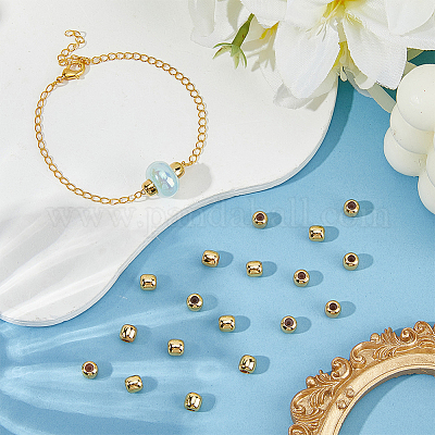 30шт латунные обжимные бусины&nbsp;KK-BBC0022-31-1