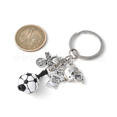 Брелок из сплава и дерева KEYC-JKC01187-03-1