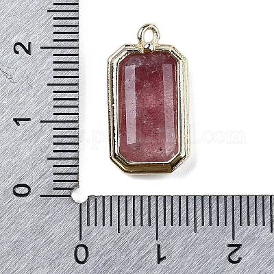 Натуральные кварцевые подвески из клубники G-U019-04G-07-1