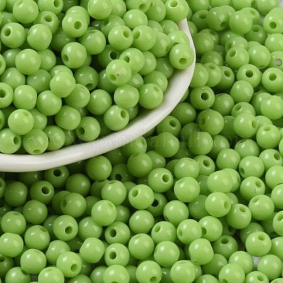 Непрозрачные акриловые бусины SACR-A007-01C-24-1