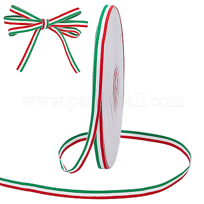 Лента в полоску из трехцветного полиэстера длиной 50 ярд. OCOR-WH0078-199A-1