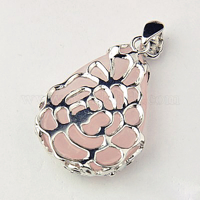 Природного розового кварца подвески X-G-Q266-1