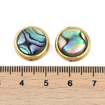 Бусины из натуральной ракушки пауа SSHEL-M024-03A-G-1