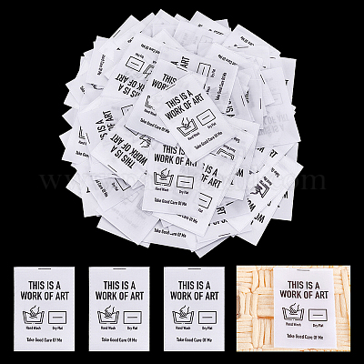 Тканые ремесленные этикетки&nbsp;SENE-WH0007-09-1