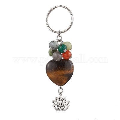 Брелок из натурального и синтетического камня KEYC-JKC01155-1