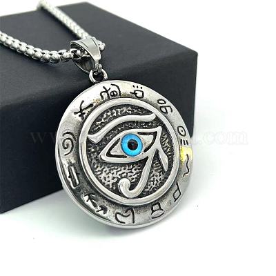 Ожерелья из нержавеющей стали с египетским оком Ра HP8705-1