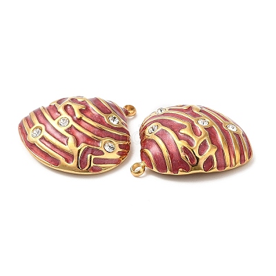 Подвески из нержавеющей стали 304 со стразами STAS-A084-17G-03-1