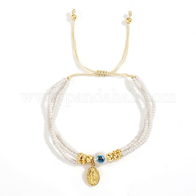 Браслеты из плетеных стеклянных бусин в стиле бохо IF4876-3-1