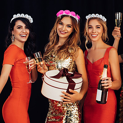 Блестящий стеклянный диско-шар и пластиковый колпачок SJEW-AN0001-07-1