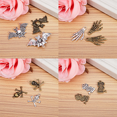 Хэллоуин подвески тибетского стиля TIBEP-SC0001-20-1