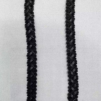 Плетеная кружевная лента из искусственной кожи WL-WH0003-02C-1