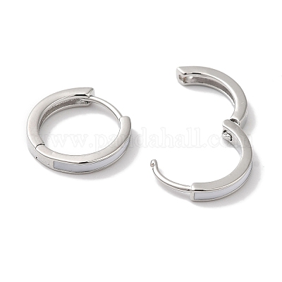 Кольцо из латуни с эмалью EJEW-U008-08P-1