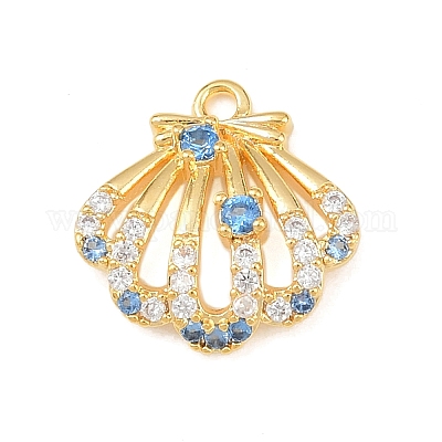 Латунные микро проложить кубического циркония подвески KK-Z133-03G-02-1
